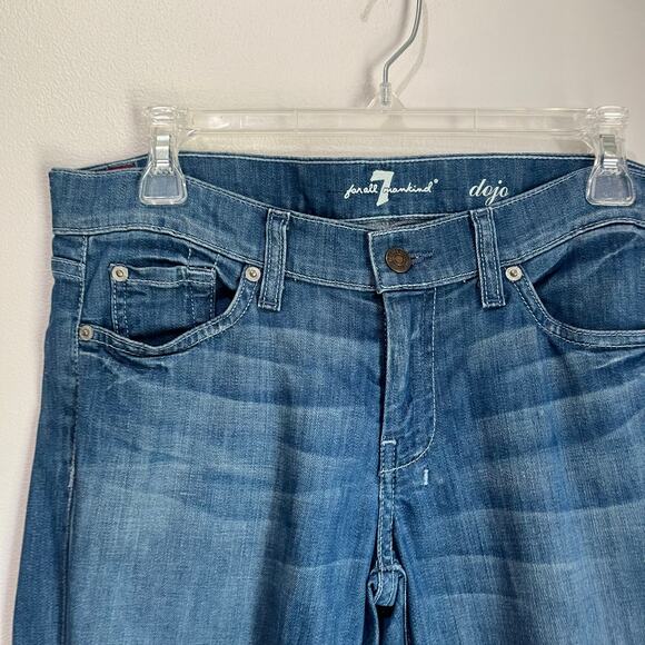 7 For all Mankind Low Rise DOJO Flare Jeans Size 29 - Picture 3 of 9
